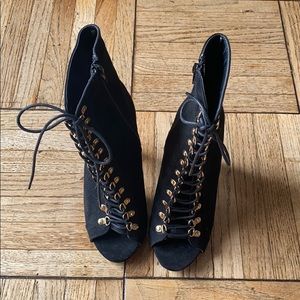 Open Toe Heeled Bootie